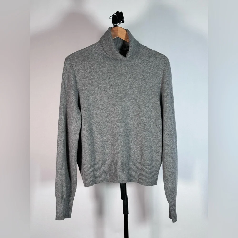 NEW J Crew Cashmere cropped turtleneck sweater